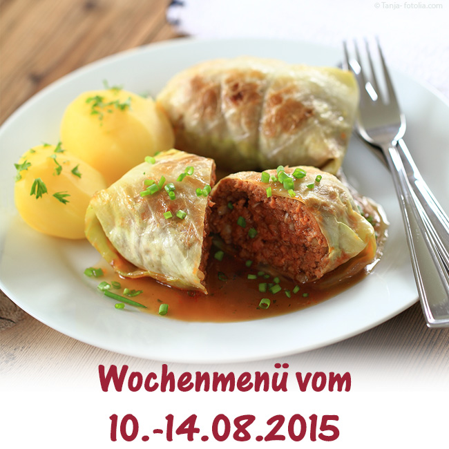 Der Speiseplan für die 33. KW 2015 (10.-14.08.) - Brühlkantine Chemnitz